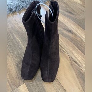 Sam Edelman Black Suede Ankle Boots.